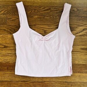 Light Pink Crop Tank Top